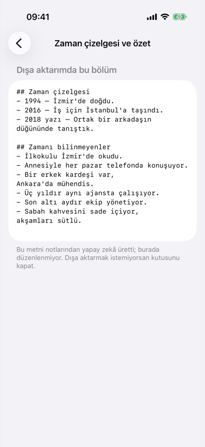 Gönderilecek metnin önizlemesi